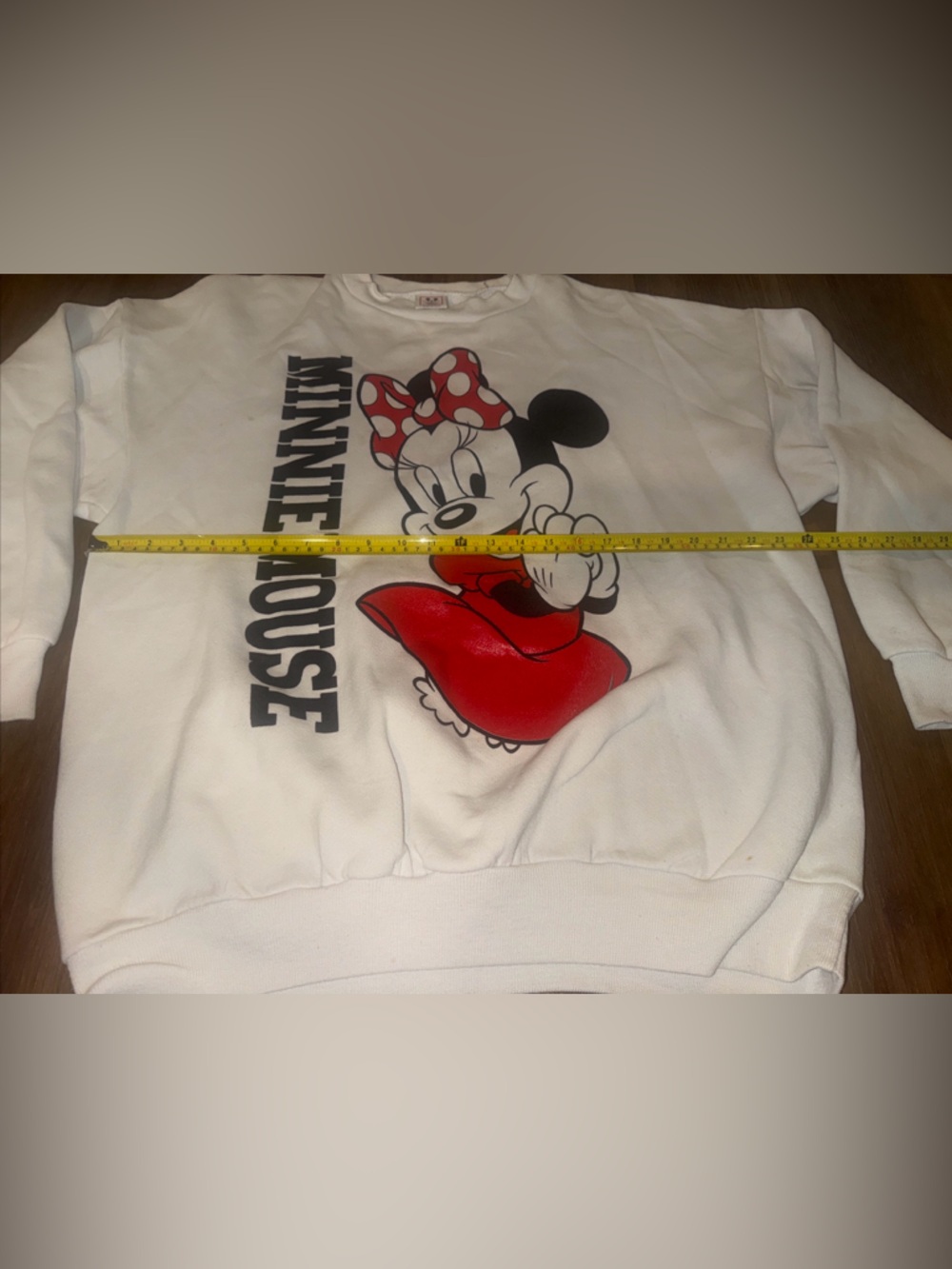 Vintage Disney Minnie Mouse Crewneck Sweater Size XL Made In USA Large 90’s - Picture 8 of 11